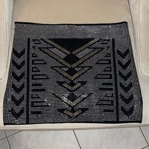 Two tone metal beaded skirt medium